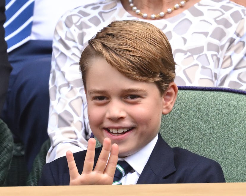 LONDON, ENGLAND - JULY 10: Prince George of Cambridge attends the Men's Singles Final at All England...