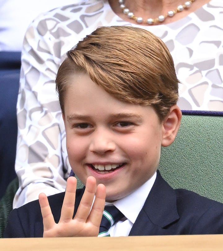 LONDON, ENGLAND - JULY 10: Prince George of Cambridge attends the Men's Singles Final at All England...