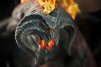 SAN DIEGO, CA - JULY 10: A statuette of the Balrog from the Lord of the Rings trilogy during day two...