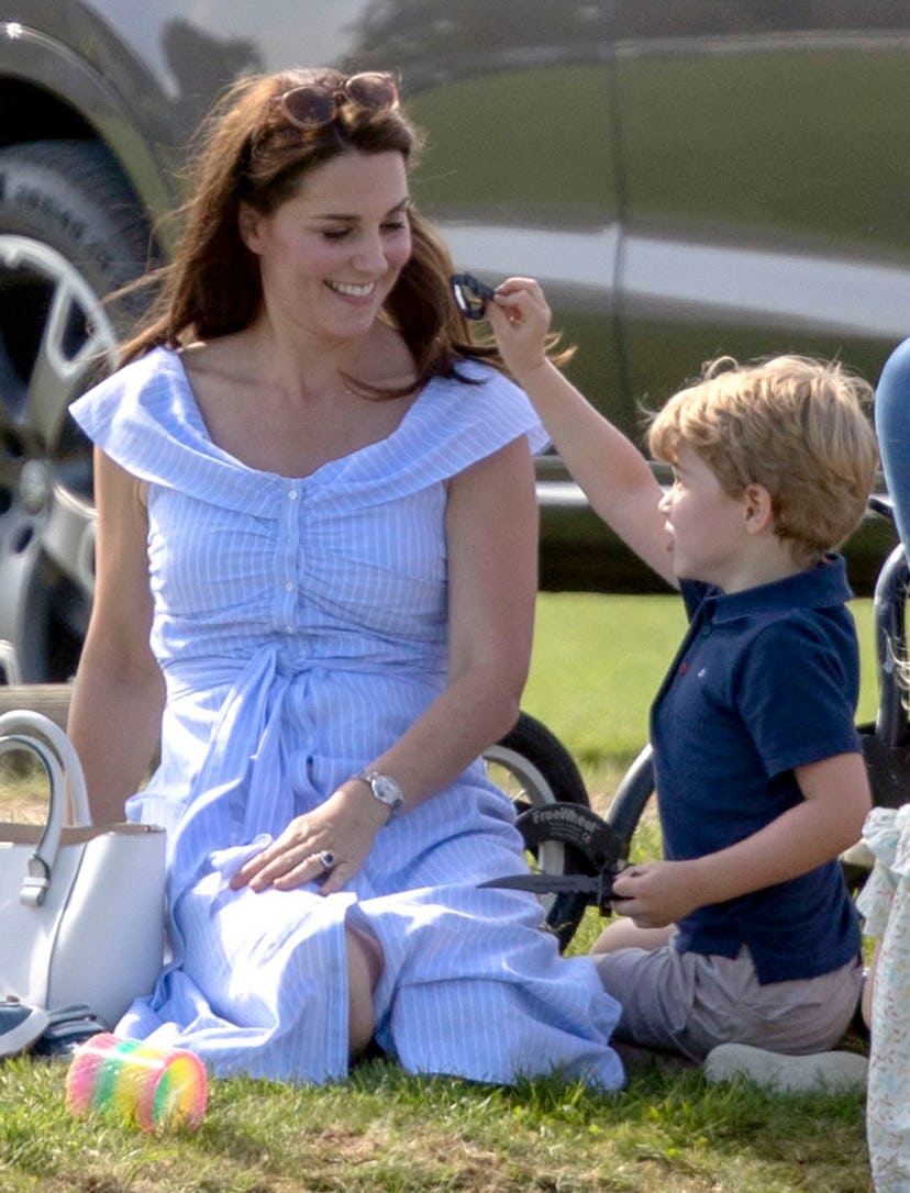 Prince George is nice to his mom.
