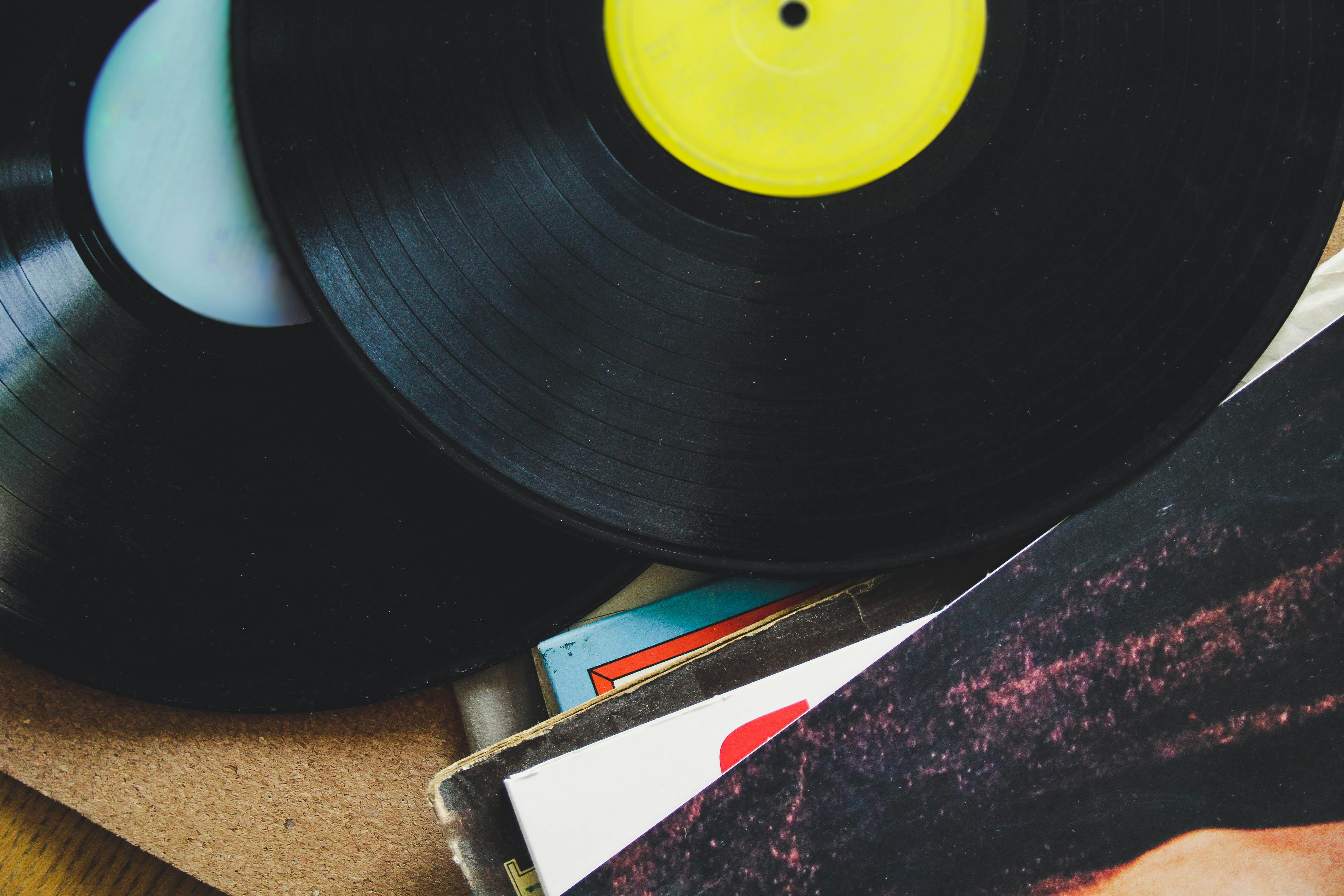 Vinyl records collection