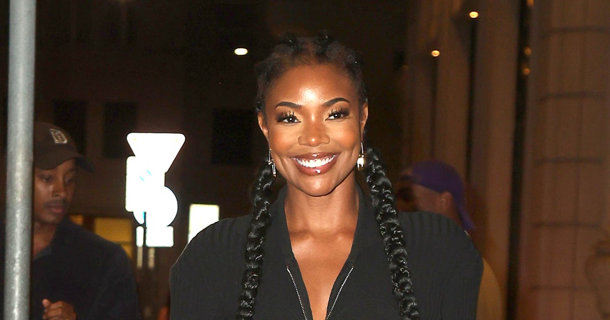 Gabrielle Union S Half Cornrow Hairstyle Gives Her Curls The Spotlight Gabrielle Union S Half Cornrow Hairstyle Gives Her Curls The Spotlight