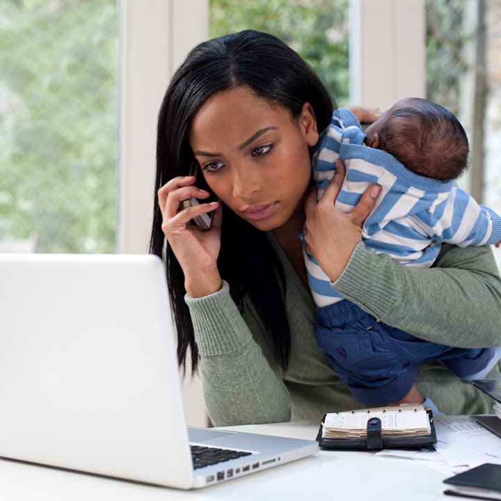 A mother holding her baby and scheduling appointments. A viral tweet from a mom just highlighted the...