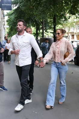 Jennifer Lopez and Ben Affleck are seen at a Sephora store