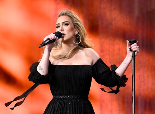 LONDON, ENGLAND - JULY 02: Adele performs on stage as American Express present BST Hyde Park in Hyde...