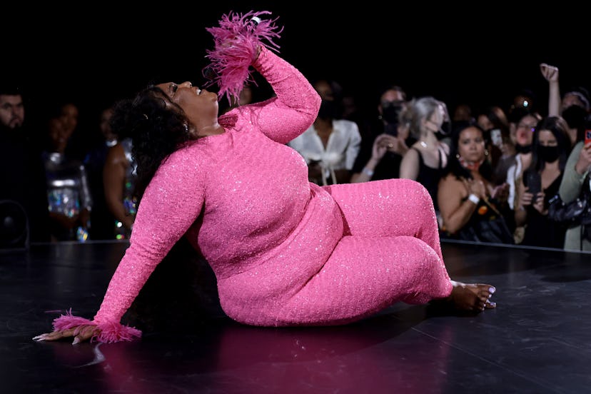 Lizzo and the Big Grrrls perform onstage at the Lizzo "Lizzoverse" album Playback Performance at Cip...