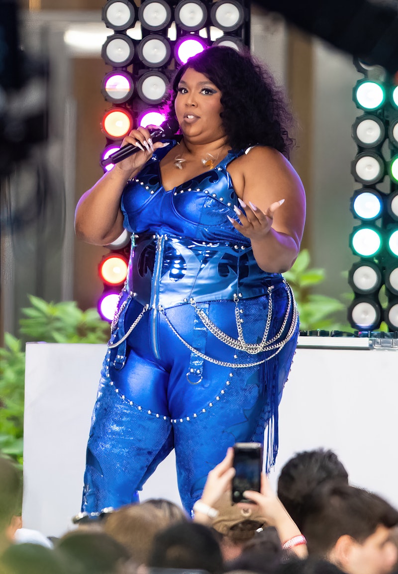 NEW YORK, NEW YORK - JULY 15: Singer Lizzo is seen performing during NBC's 'Today' show Citi Concert...