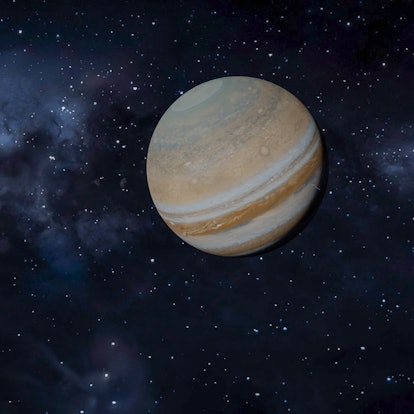 A closeup photo of planet Jupiter amid Jupiter retrograde 2022, which has a significant astrological...