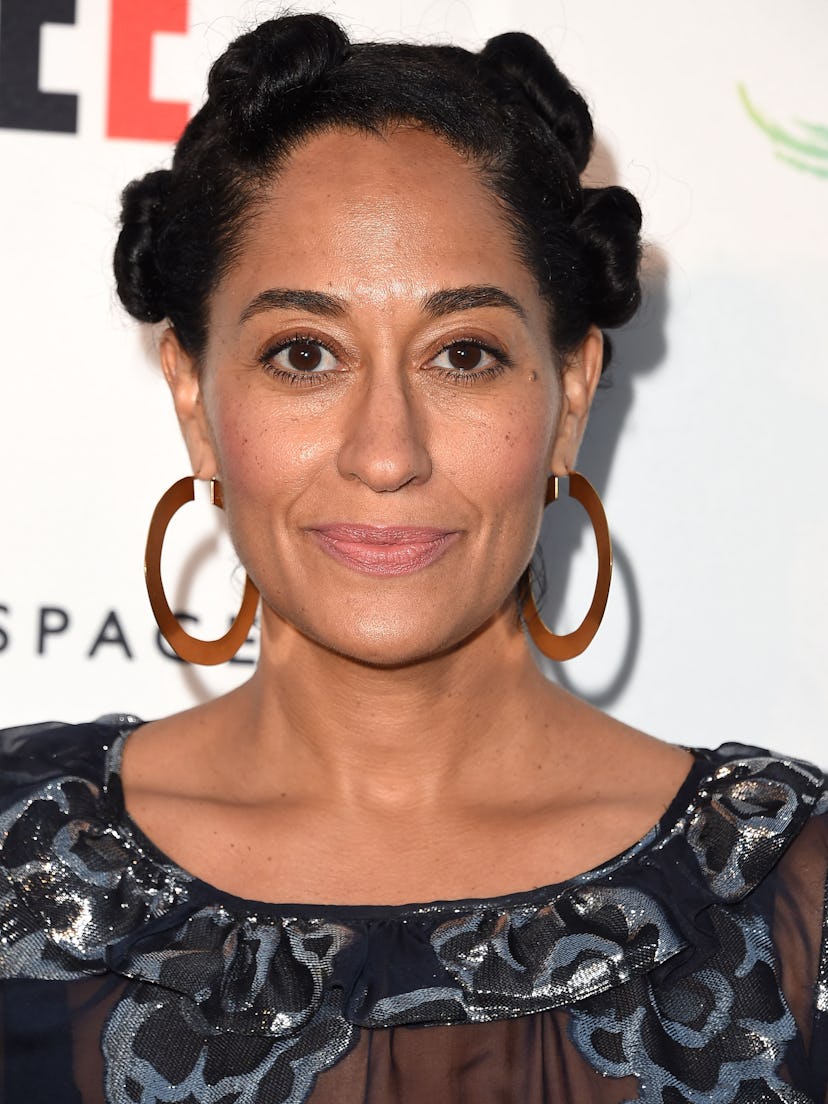 Tracee Ellis Ross wears Bantu Knots at the The Annenberg Space For Photography Presents "Refugee." 