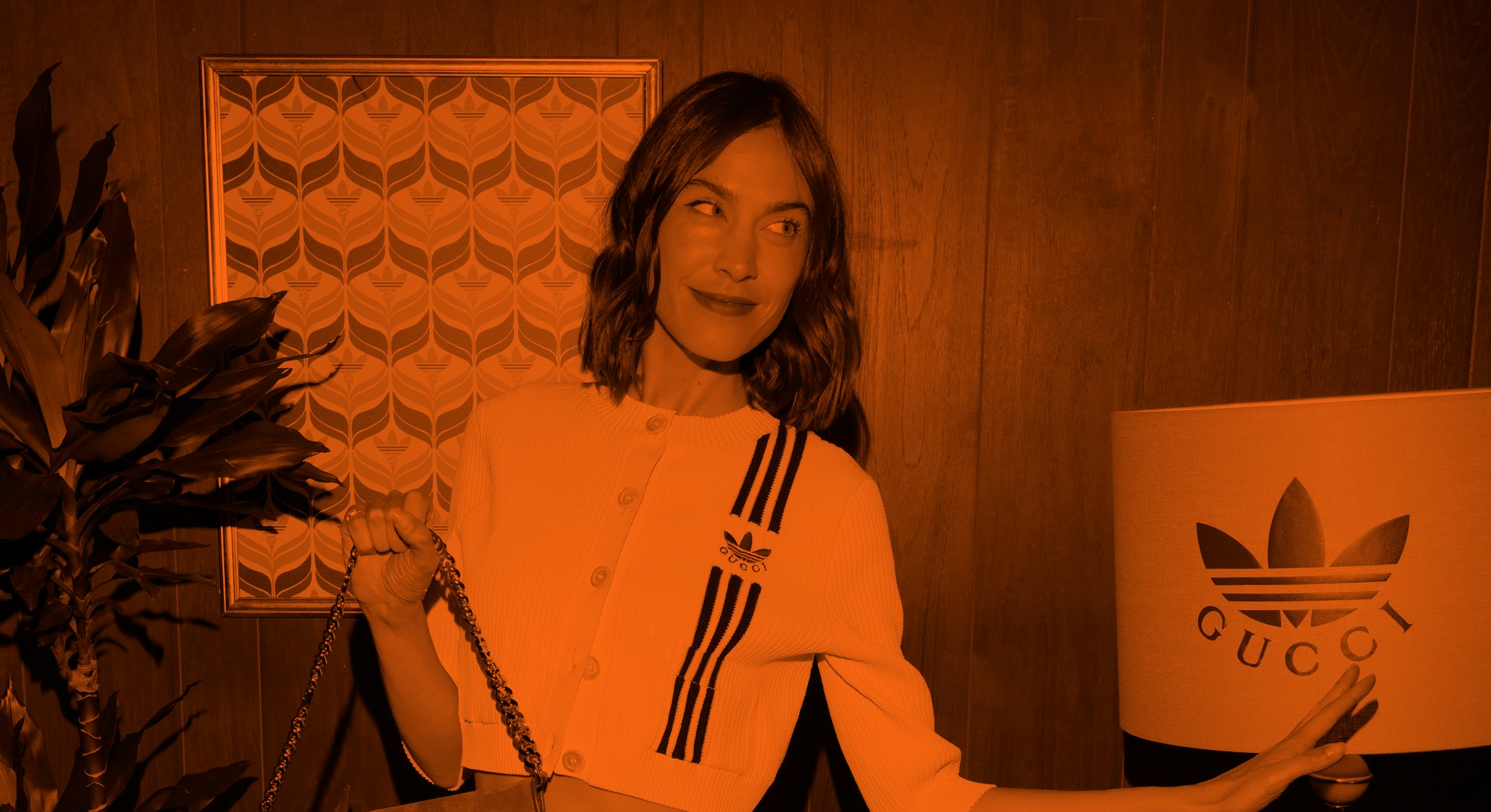 LONDON, ENGLAND - JUNE 08: Alexa Chung attends the adidas x Gucci House of Originals Sports Club to ...