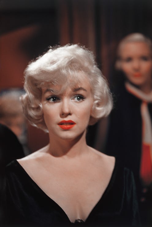 LOS ANGELES - 1958: Actress Marilyn Monroe on the set of the film "Some Like it Hot" in Los Angele...