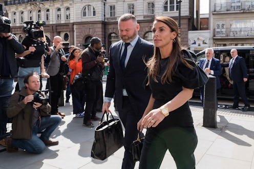 LONDON, UNITED KINGDOM - MAY 12: Coleen Rooney (R) and the manager of EFL Championship club Derby Co...