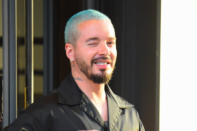 NEW YORK, NEW YORK - JULY 07: J Balvin is seen in Manhattan on July 07, 2022 in New York City. (Phot...