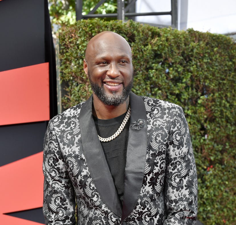 Lamar Odom had an awkward response to Khloé Kardashian's new baby with Tristan Thompson.