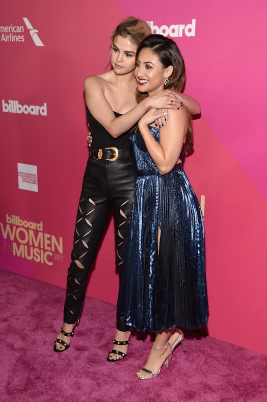 Honoree Selena Gomez (L) and Francia Raisa attend Billboard Women In Music 2017 at The Ray Dolby Bal…