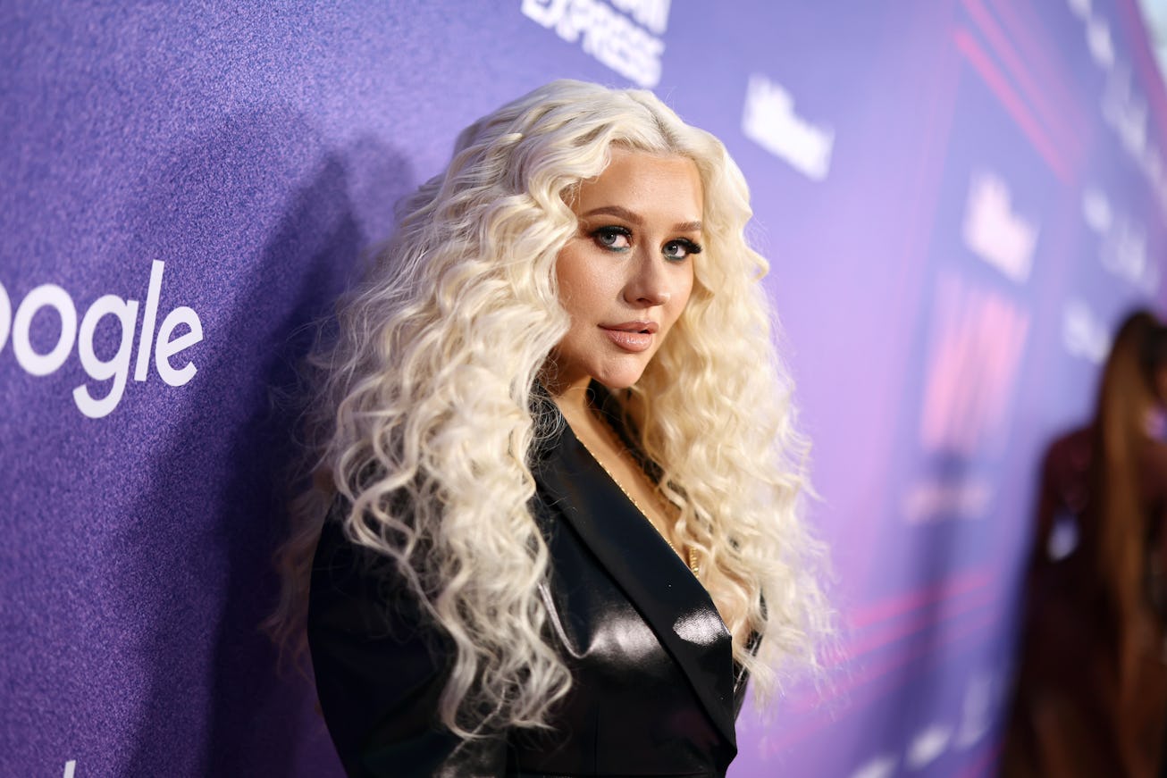 INGLEWOOD, CALIFORNIA - MARCH 02: Christina Aguilera attends Billboard Women in Music 2022 at YouTub...