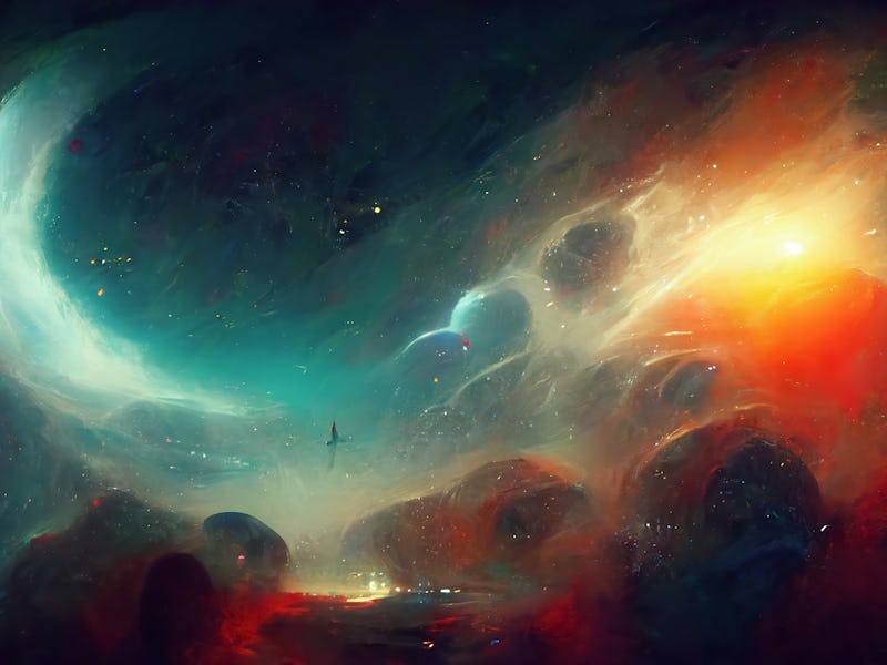 Cosmic background. DGI galaxy wallpaper.