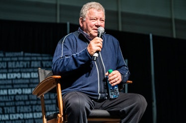 NEW ORLEANS, LOUISIANA - JANUARY 08: William Shatner speaks during FAN EXPO at Ernest N. Morial Conv...