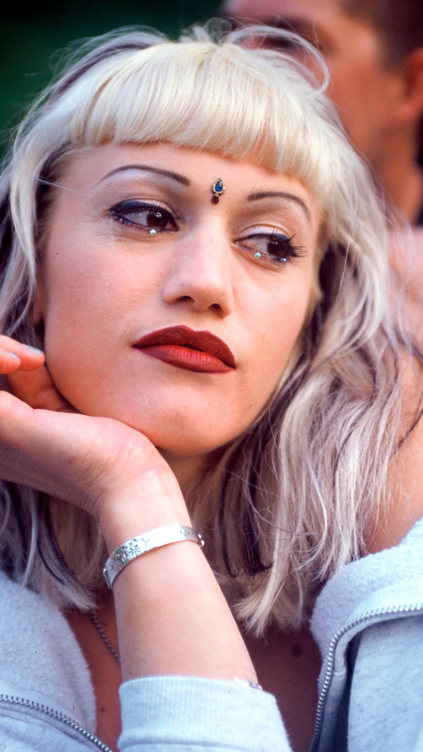 MOUNTAIN VIEW, CA - JUNE 14: Gwen Stefani of No Doubt backstage Live 105's BFD 1996 at Shoreline Amp...