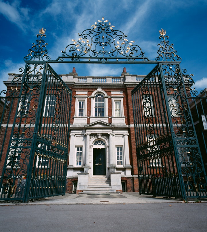 Ranger's House, Blackheath, London, c2000s(?). A view of the front of the house through the gates. R...