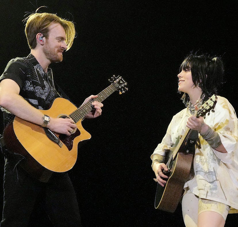 Billie Eilish's Instagram for Finneas' 25th birthday is a throwback pic.