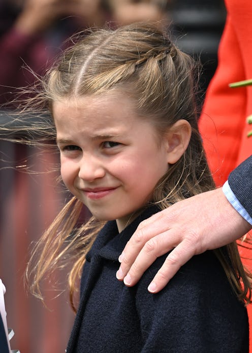 CARDIFF, WALES - JUNE 04: Princess Charlotte of Cambridge visits Cardiff Castle on June 04, 2022 in ...