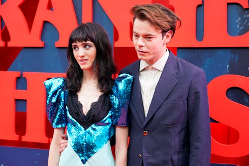 MADRID, SPAIN - MAY 18: Natalia Dyer and Charlie Heaton during the premiere of the new season of 'St...