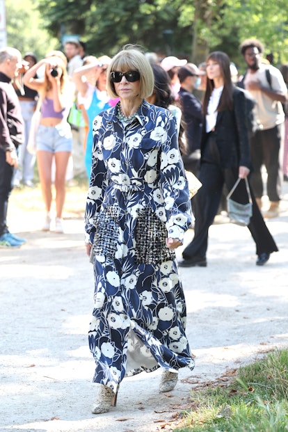 PARIS, FRANCE - JULY 05: Anna Wintour attends the Chanel Couture Fall Winter 2022 2023 show as part ...