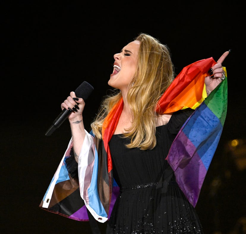 Adele addressed postponing her Las Vegas residency while on stage at the BST Hyde Park festival on J...
