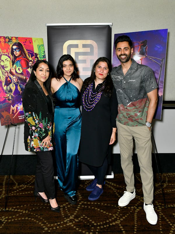 Sana Amanat celebrates Ms. Marvel and the MCU with Iman Vellani, Sharmeen Obaid-Chinoy, and Hasan Mi…
