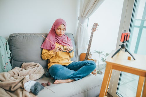 Young girl learning knitting using internet. Here's your july 7 zodiac sign daily horoscope.