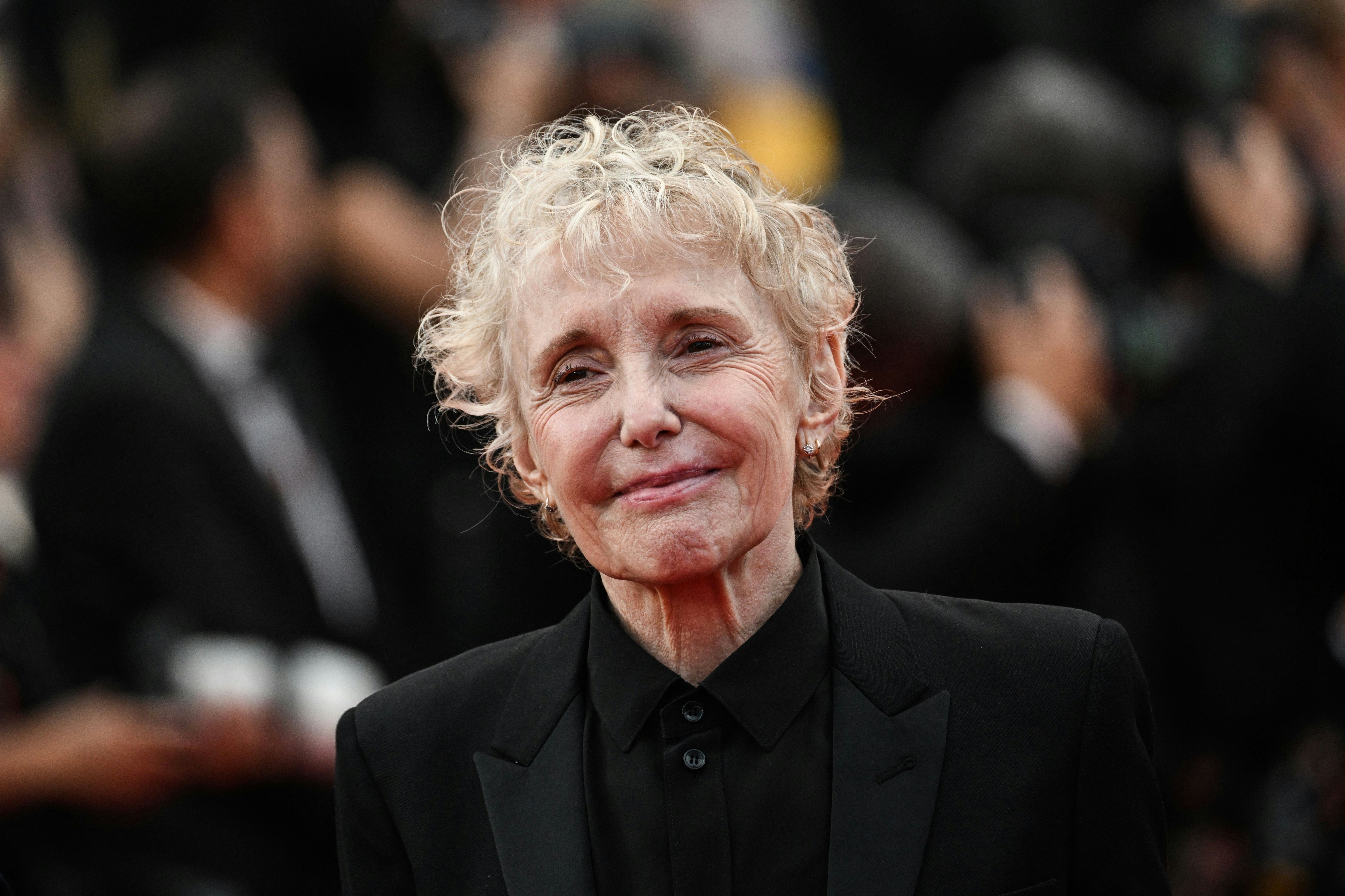 French film director Claire Denis arrives for the Closing Ceremony of the 75th edition of the Cannes...