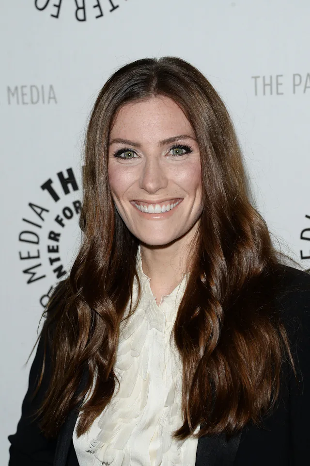 Actress Sarah Levy, who recently gave birth to a son she named after her father, attends an event at...