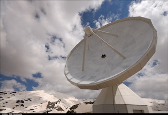Close to Granada, IRAM radiotelescope on Pico Veleta in Sierra Nevada.
