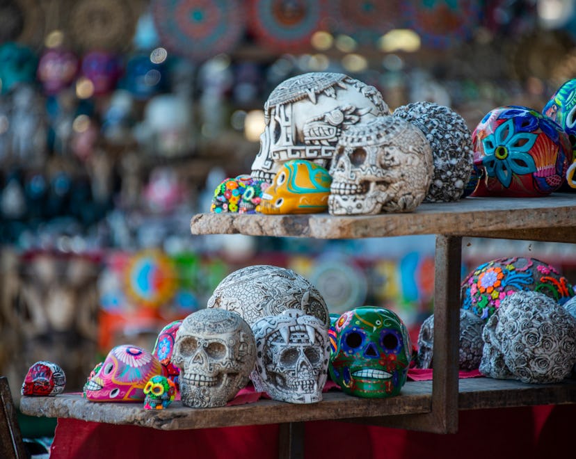 when will spirit halloween stores open in 2022? closeup of skull display in the store