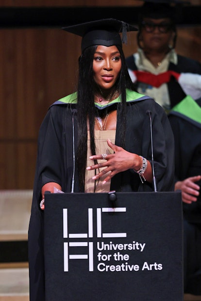 Naomi Campbell officially became Dr. Naomi Campbell as she was formally awarded an honorary PhD from...
