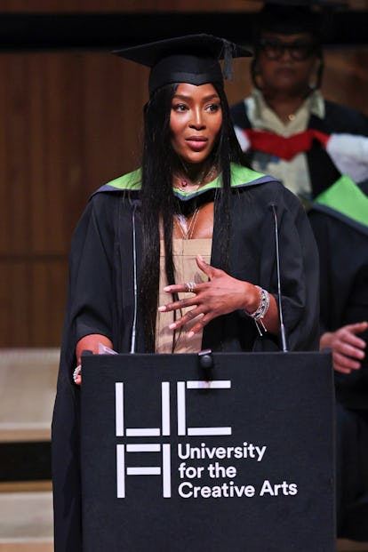 Naomi Campbell officially became Dr. Naomi Campbell as she was formally awarded an honorary PhD from...