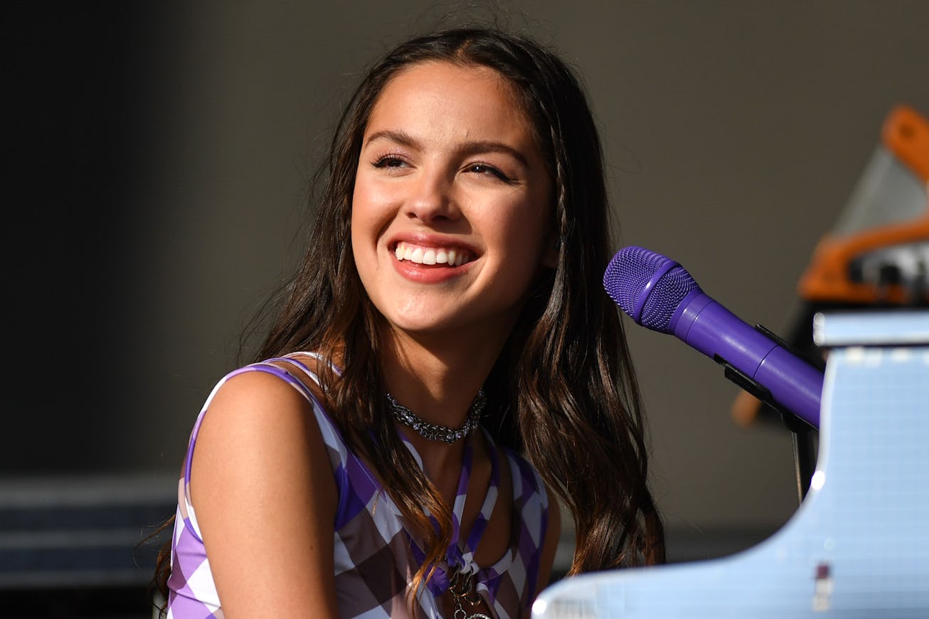 GLASTONBURY, ENGLAND - JUNE 25: Olivia Rodrigo performs on the Other stage during day four of Glasto...