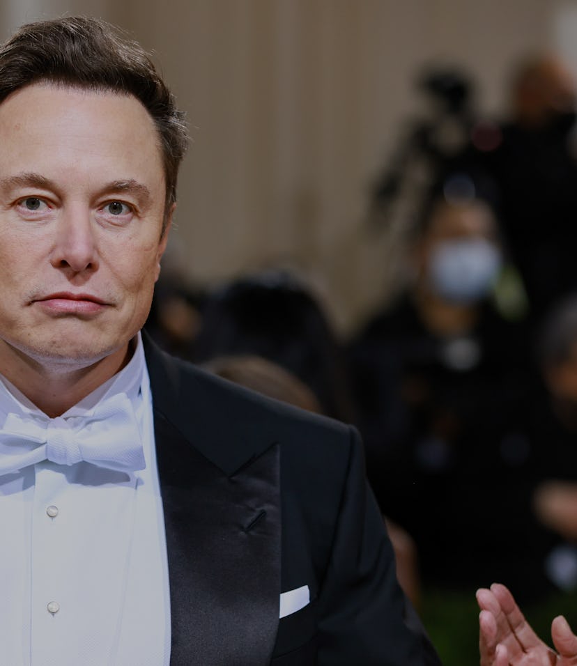NEW YORK, NEW YORK - MAY 02: Elon Musk attends The 2022 Met Gala Celebrating "In America: An Antholo...