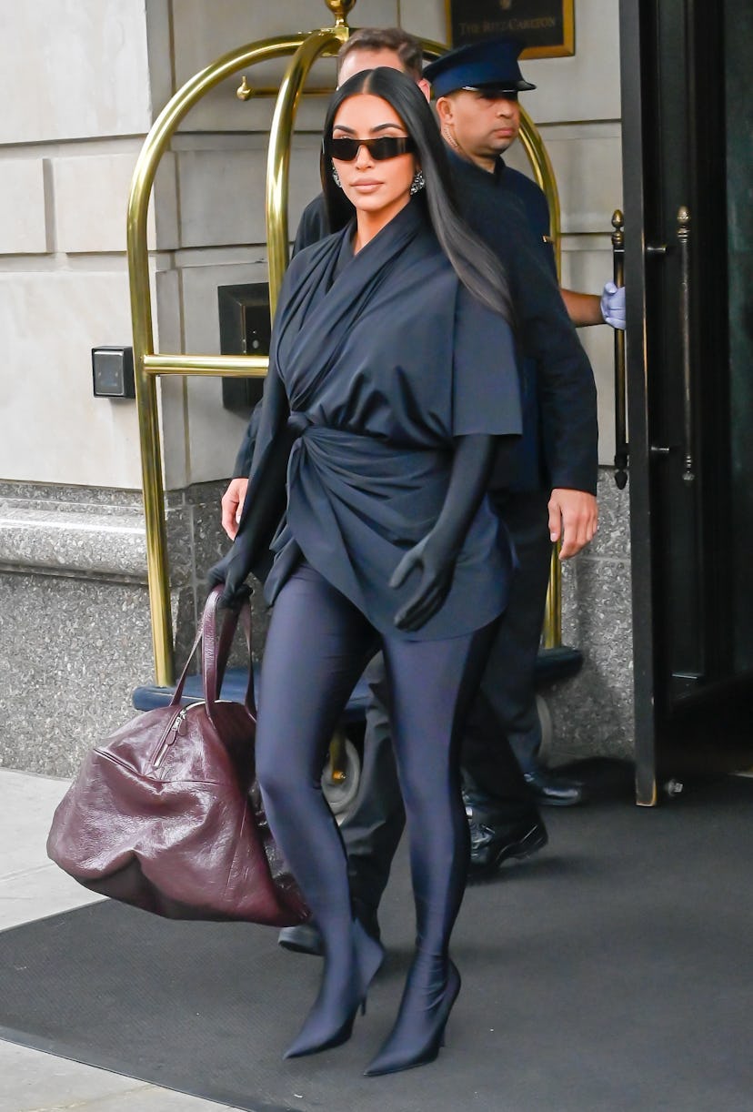 Kim Kardashian is seen walking in Midtown on October 5, 2021 in New York City.  