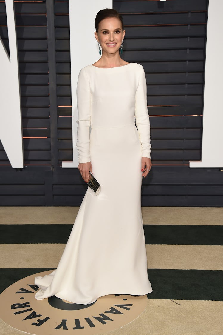 Natalie Portman attends 2015 Vanity Fair Oscar Party 