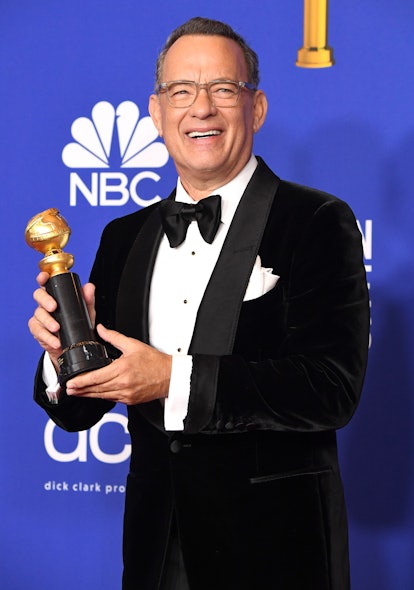 Tom Hanks poses in the press room at the 77th Annual Golden Globe Awards at The Beverly Hilton Hotel...