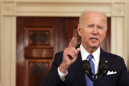 WASHINGTON, DC - JUNE 24: U.S. President Joe Biden addresses the Supreme Court’s decision on Dobbs v...