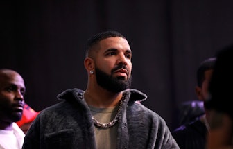 LONG BEACH, CALIFORNIA - OCTOBER 30: Drake attends Drake's Till Death Do Us Part rap battle on Octob...