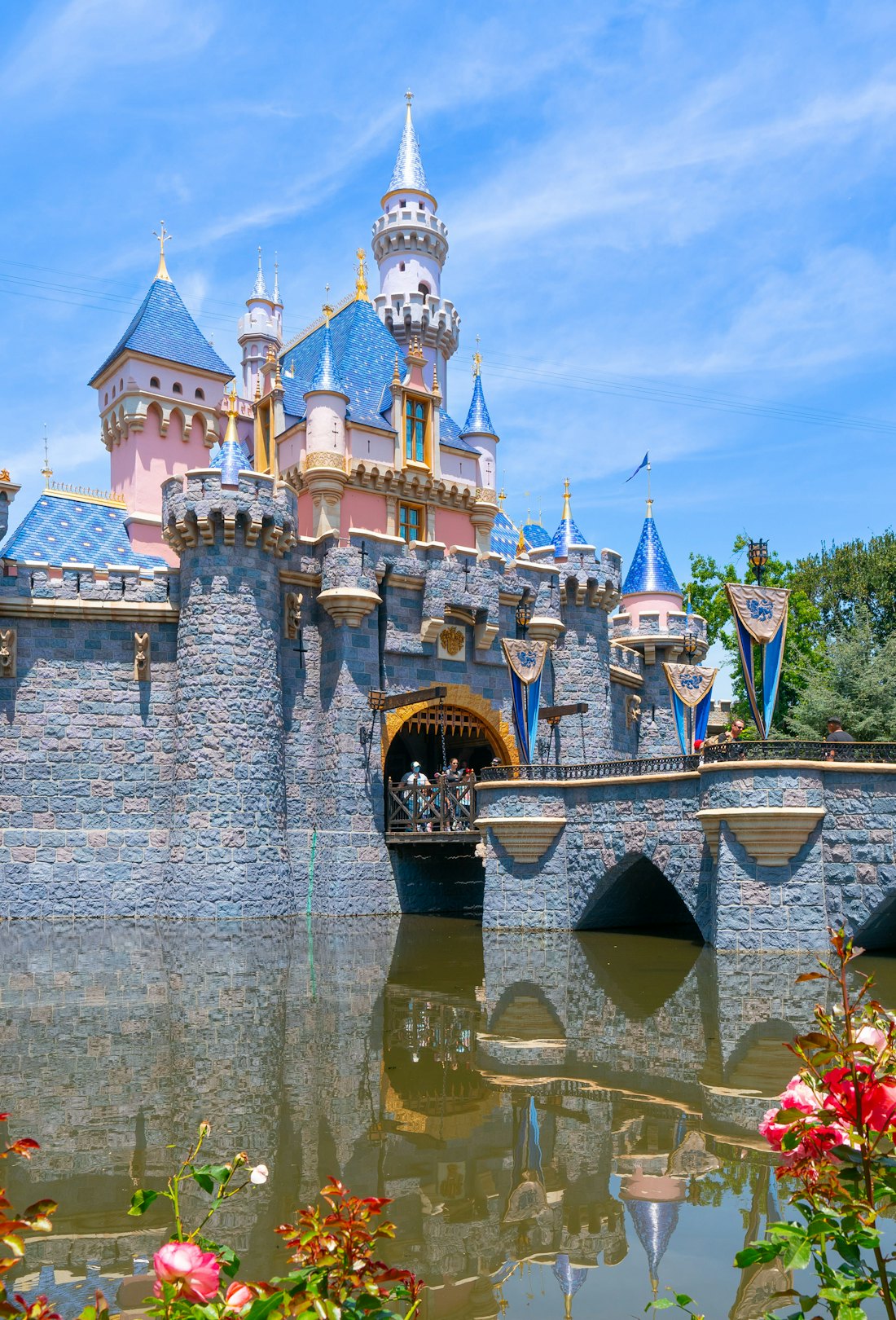 ANAHEIM, CA - MAY 27: General views of Sleeping Beauty Castle at Disneyland on May 27, 2022 in Anahe...