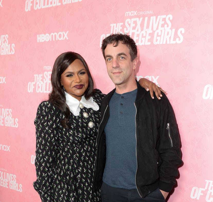 Mindy Kaling addressed the rumors that BJ Novak is her kids' father.