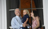 WASHINGTON, DC, USA - JULY 4 : U.S. President Joe Biden, his grandson Beau Biden and Ashley Biden wa...