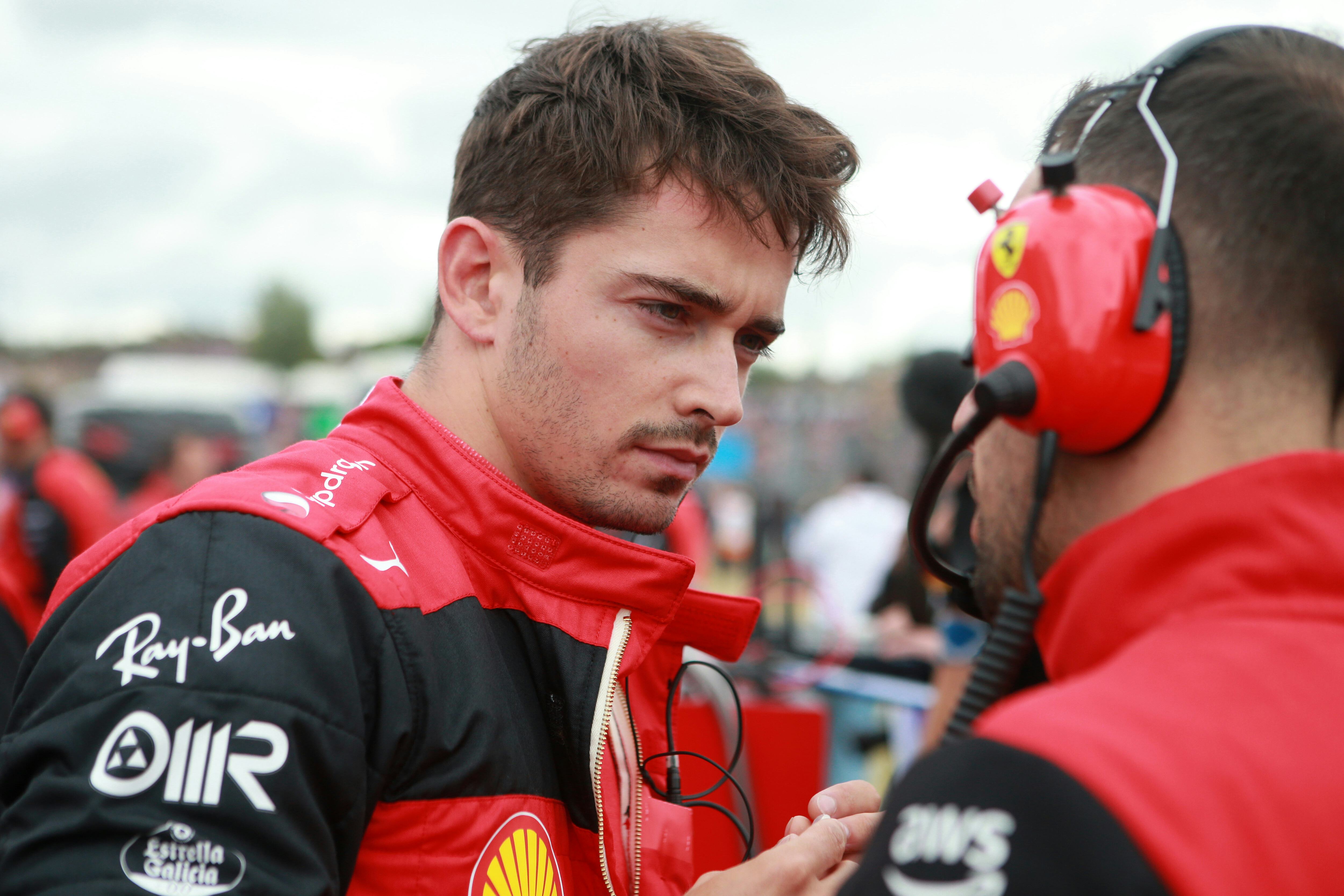 HUNGARORING, MOGYOROD, HUNGARY - 2022/07/31: Charles Leclerc of Scuderia Ferrari  looks on before  t...
