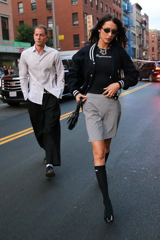 Bella Hadid and boyfriend Marc Kaman seen heading for dinner in New York City