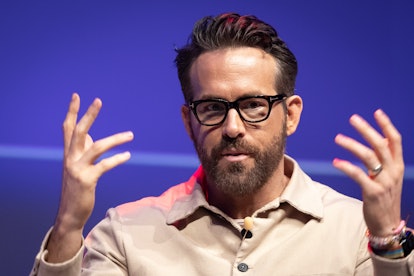 Ryan Reynolds speaks on stage during "Embrace Next Generation Storytelling" on June 22, 2022 in Cann...